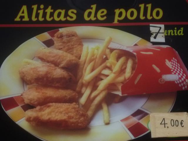 alitas de pollo